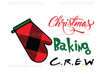 Merry Christmas Baking Crew, Christmas Gloves Diy Crafts Svg Files For Cricut t shirt designs for sale