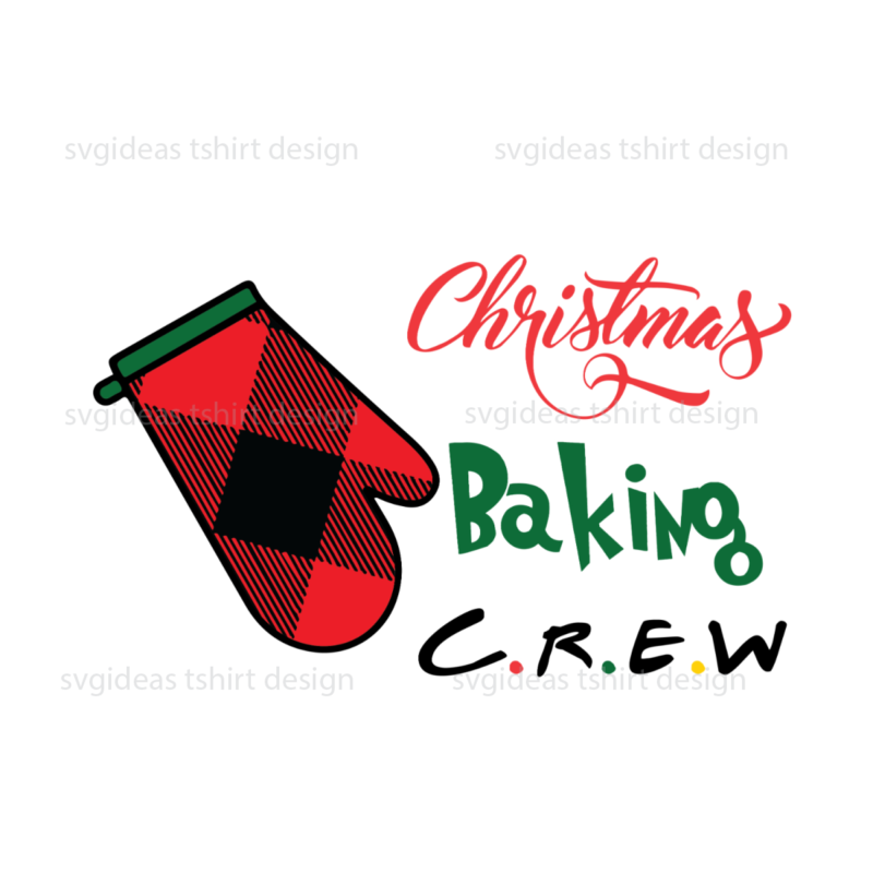 Merry Christmas Baking Crew, Christmas Gloves Diy Crafts Svg Files For Cricut