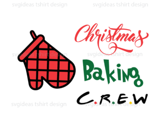 Christmas Baking Crew, red Christmas Gloves Diy Crafts Svg Files For Cricut t shirt vector file