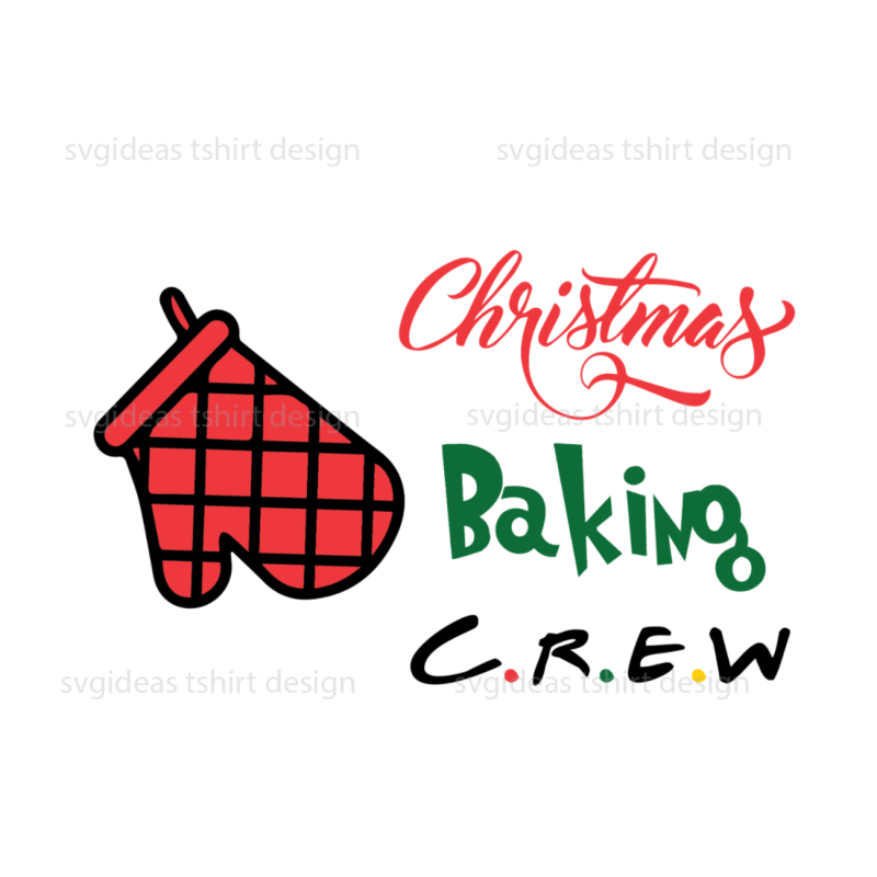 Christmas Baking Crew, red Christmas Gloves Diy Crafts Svg Files For Cricut