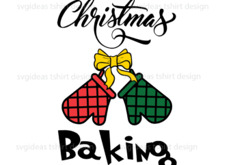 Christmas Baking Crew, Christmas Red and Green Gloves With Bows Diy Crafts Svg Files For Cricut, Silhouette Sublimation Files