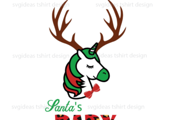 Christmas Gifts, Deer Unicorn Santas Baby Leopard Plaid Diy Crafts Svg Files For Cricut, Silhouette Sublimation Files