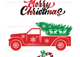 Merry Christmas Truck Svg Cricut & Sublimation files instant download t shirt designs for sale