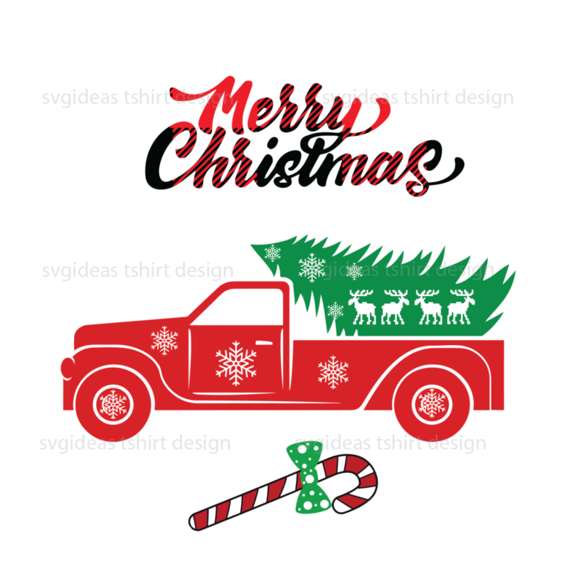 Merry Christmas Truck Svg Cricut & Sublimation files instant download