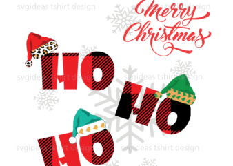 Ho Ho Ho Christmas decor sublimation files svg cricut instant download graphic t shirt
