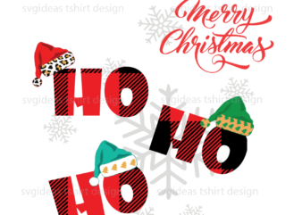 Ho Ho Ho Christmas decor sublimation files svg cricut instant download