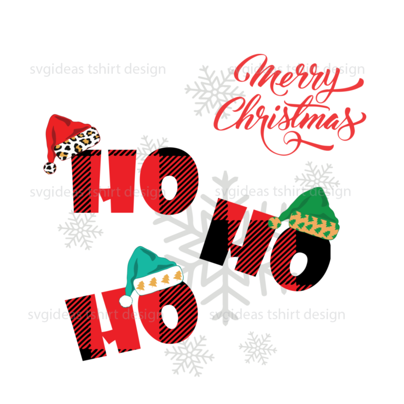 Ho Ho Ho Christmas decor sublimation files svg cricut instant download