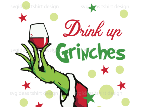 Funny christmas decor drinking team xmas t shirt design svg cricut & sublimation files instant download