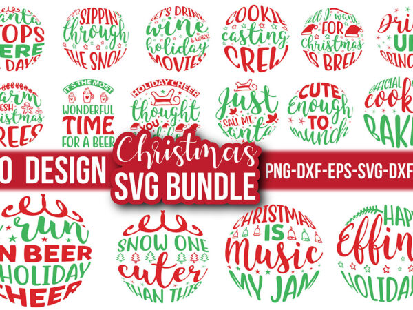 Christmas svg bundle t shirt vector file