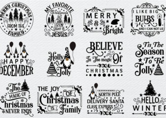Christmas Svg Bundle free commercial use svg files for Cricut Silhouette t shirt vector file