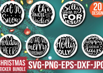 Christmas Sticker Bundle t shirt vector file