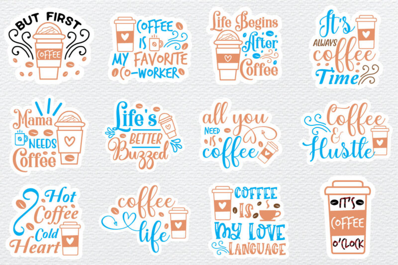 Coffee Stickers Bundle