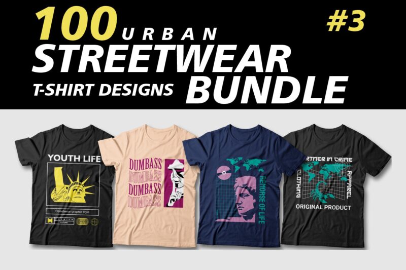 t-shirt vector Urban streetwear t-shirt designs bundle, creative quotes t shirt designs, youth style t shirt designs, streetwear graphic style, urban graphic t-shirt