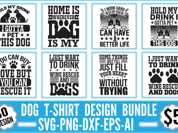 Dog svg design bundle