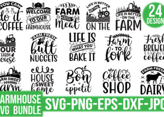 Farmhouse Svg Bundle t shirt graphic design