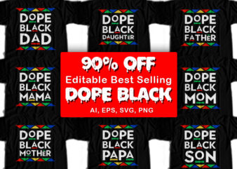 Dope Black Design Bundle for Commercial Use