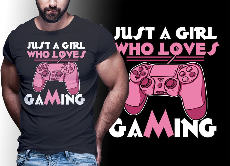 103 GAMER Gaming Tshirt best of gamer 2021 designs bundle editable PSD NEW REVISION