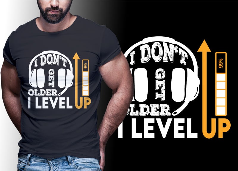 gamer gaming tshirt designs bundle editable PART #03