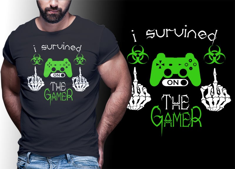 103 GAMER Gaming Tshirt best of gamer 2021 designs bundle editable PSD NEW REVISION