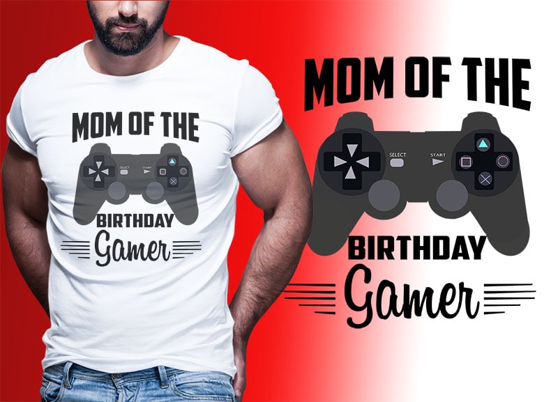 103 GAMER Gaming Tshirt best of gamer 2021 designs bundle editable PSD NEW REVISION