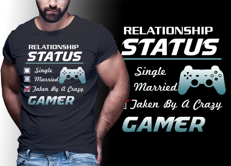 103 GAMER Gaming Tshirt best of gamer 2021 designs bundle editable PSD NEW REVISION