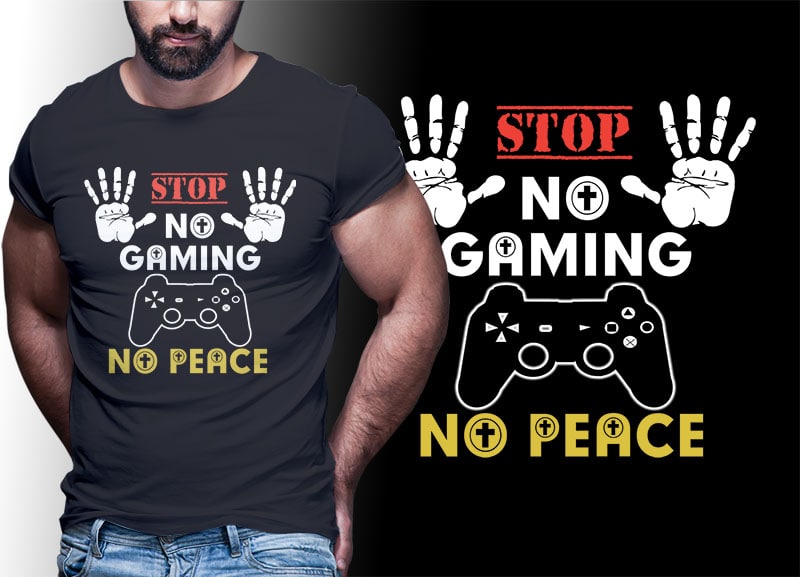 103 GAMER Gaming Tshirt best of gamer 2021 designs bundle editable PSD NEW REVISION