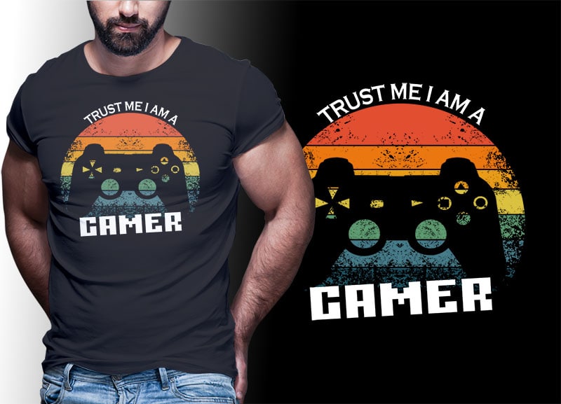 103 GAMER Gaming Tshirt best of gamer 2021 designs bundle editable PSD NEW REVISION