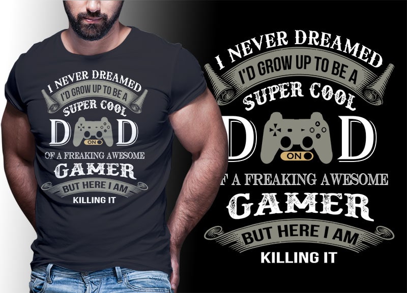 103 GAMER Gaming Tshirt best of gamer 2021 designs bundle editable PSD ...