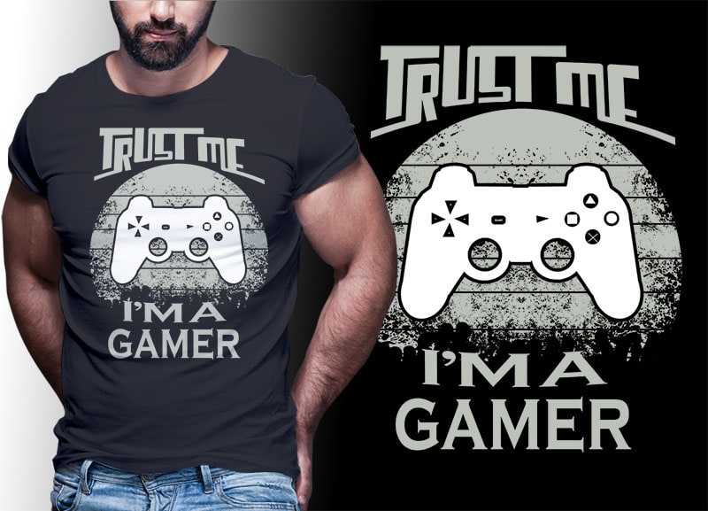 103 GAMER Gaming Tshirt best of gamer 2021 designs bundle editable PSD NEW REVISION