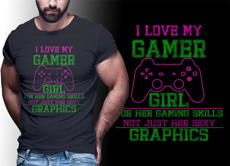 103 GAMER Gaming Tshirt best of gamer 2021 designs bundle editable PSD NEW REVISION