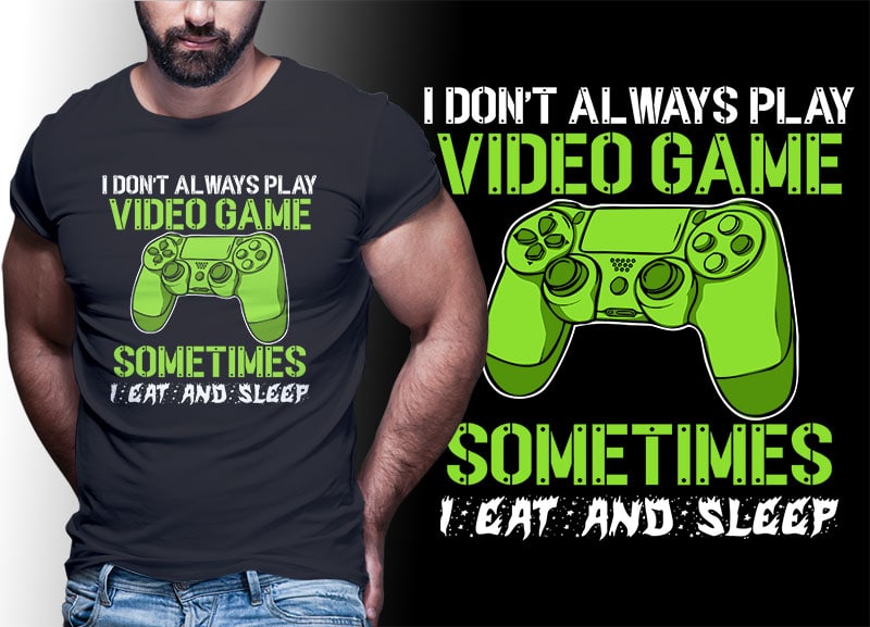 103 GAMER Gaming Tshirt best of gamer 2021 designs bundle editable PSD NEW REVISION