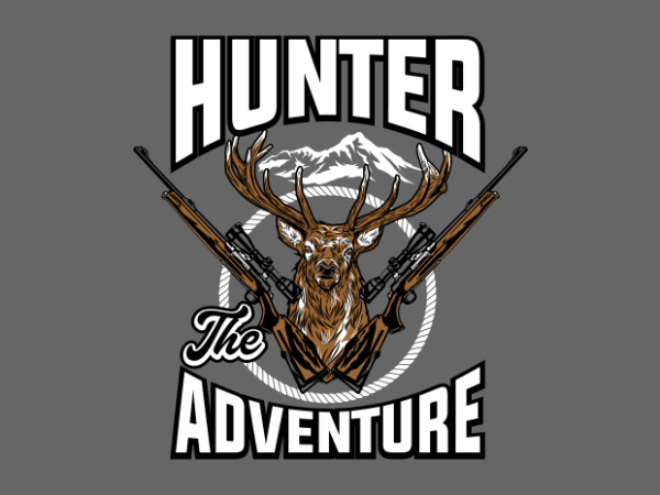 Hunter the adventure graphic t shirt