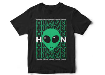 Human Denied, Aliens Are real, Area 51, Alien T-Shirt design, Funny T-Shirt design