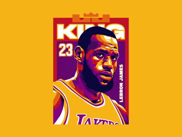 King james t shirt vector art