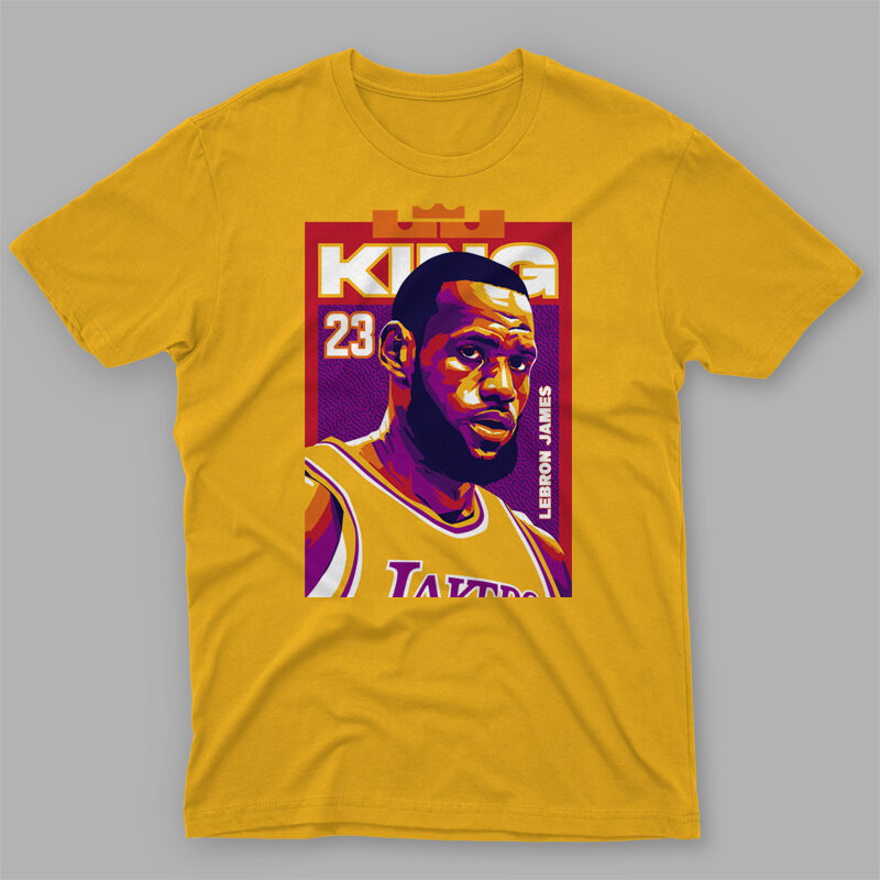 Lebron James T Shirt Design PNG Instant Download 300 Dpi