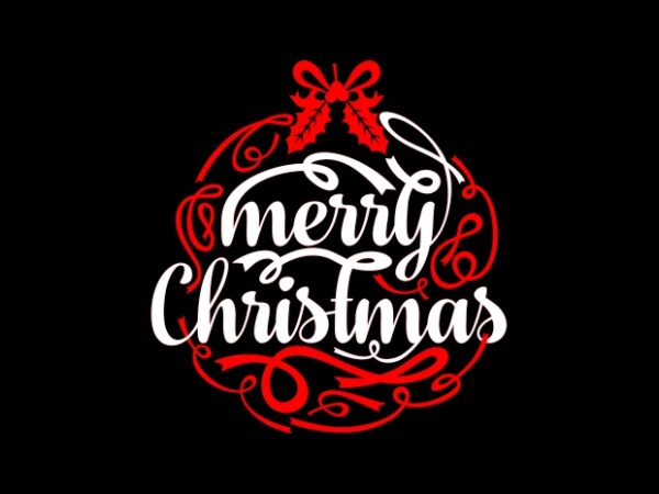 Merry christmas vector design template for sale
