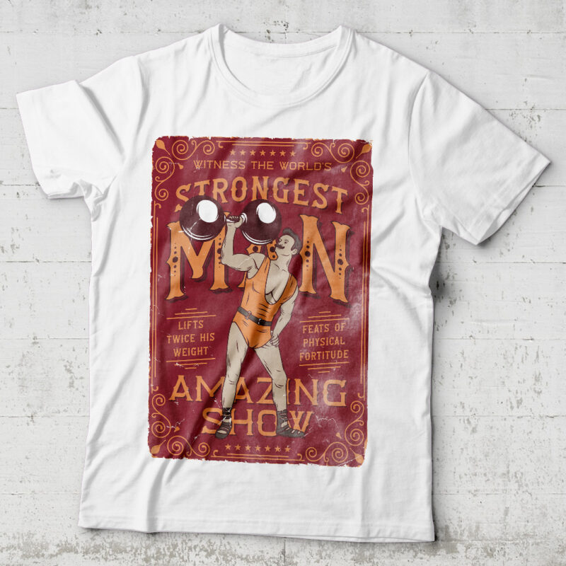 Strongest Man poster tshirt