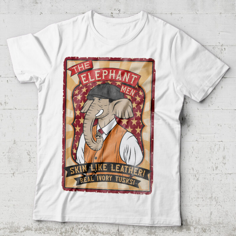 Elephant Men poster t-shirt