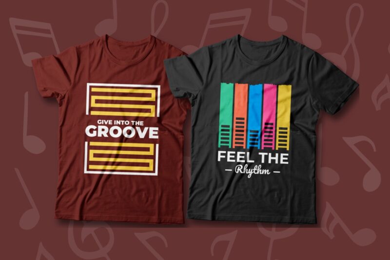 Music Slogans and Quotes T-shirt Designs Bundle, Music T shirt Design, Music Graphic Tee Shirt, Editable Music T-shirt Design, Music Design for T-shirt