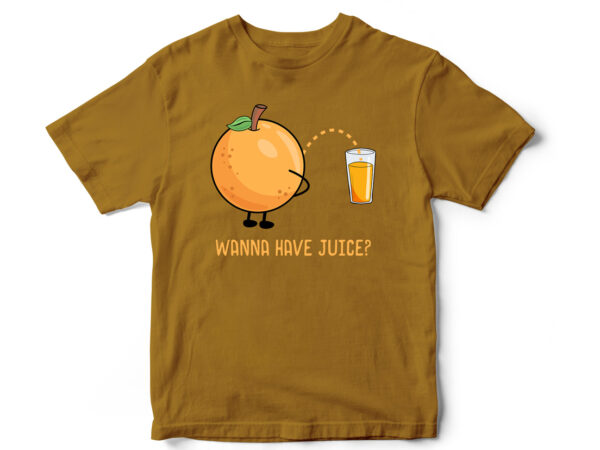 tekst Observation kyst Orange Juice Funny T-Shirt design - Buy t-shirt designs