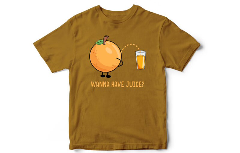 Orange juice t shirt on sale