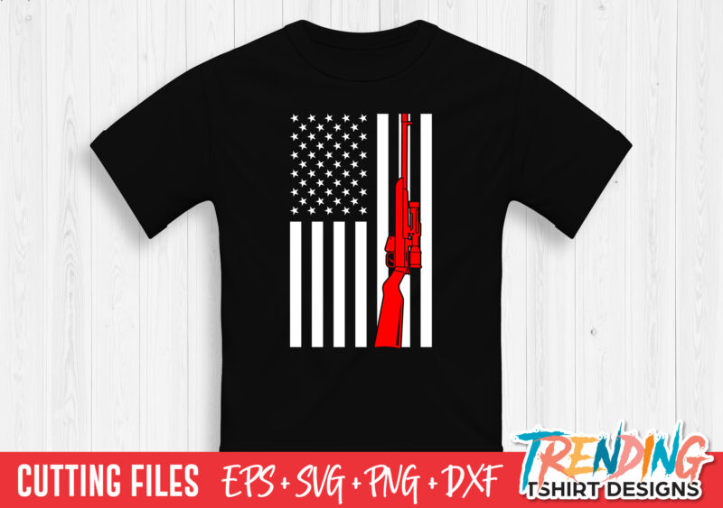 Hunting Flag SVG T-Shirt Design