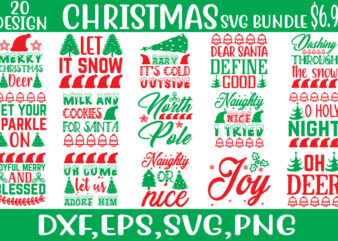 Christmas svg bundle t shirt vector file