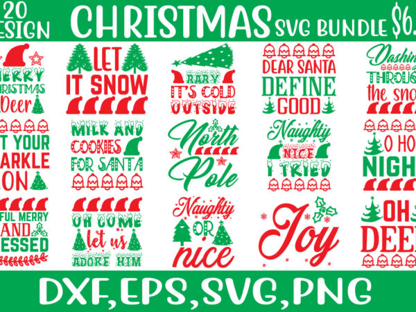 Christmas svg bundle t shirt vector file