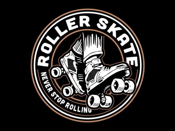 Roller-skate t shirt design online