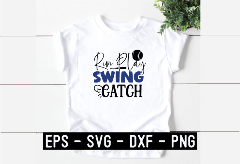 Run Play Swing Catch SVG