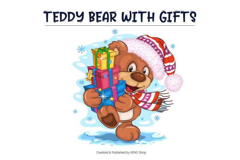 Set of Cartoon Teddy Bears 01. T-Shirt.