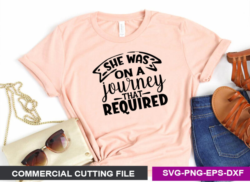 She was on a journey that required SVG