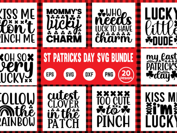 St patricks day svg bundle commercial use svg files for cricut silhouette t shirt vector filesvg, bundle, design, st patricks day, funny dad, cut file, typhograpy svg design, png, svg