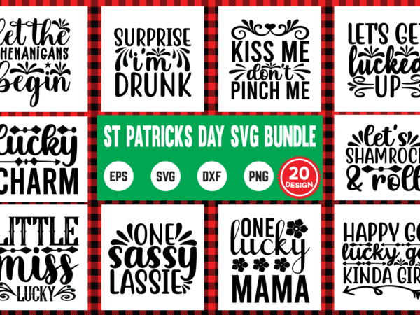 St patricks day svg bundle commercial use svg files for cricut silhouette t shirt vector filesvg, bundle, design, st patricks day, funny dad, cut file, typhograpy svg design, png, svg